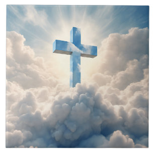 Verlossing, Kruis in de wolken, Tegeltje