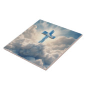 Verlossing, Kruis in de wolken, Tegeltje (Zijkant)