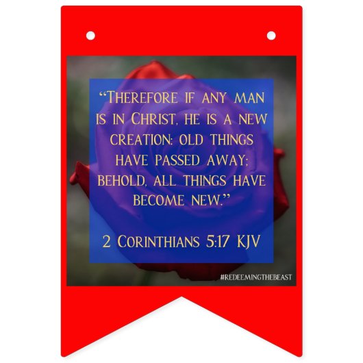 Verlossing van de Beast Scripture Bunting Banner (Eerste vlag)