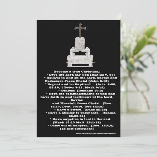 Verlossingskaart Kaart (Staand voorkant)