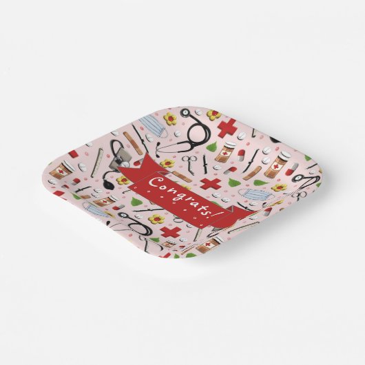 Verlossingspartij Papieren Bordje (Gebogen)