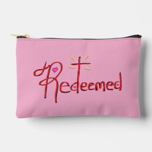 ‘Verlost’ Zwarte en Roze Accessoiretas Etui (Voorkant)