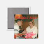 verloving 001, Michelle & Robert, 11 augustus, 20. Magneet (Voorkant / Achterkant)