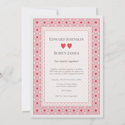 Verloving 2 van de Kaart van het Spelen van het Ge (Achterkant)