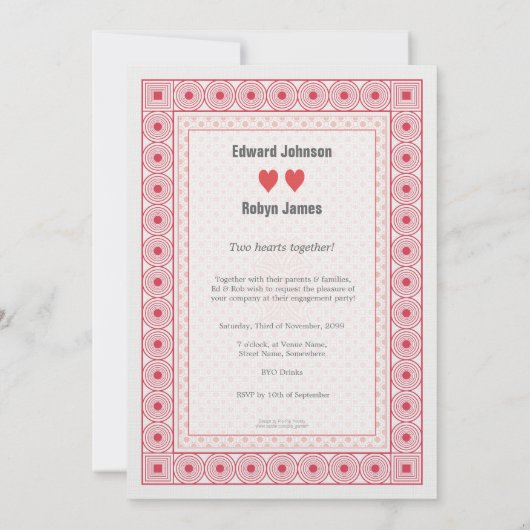 Verloving 2 van de Kaart van het Spelen van het Ge (Achterkant)