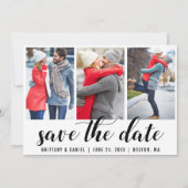 Verloving 3 Datum opslaan Foto Kaart (Voorkant)