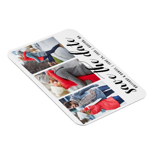 Verloving 3 Datum opslaan Foto Magneet (Rechterzijde)