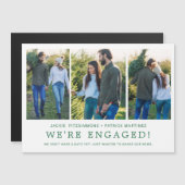 Verloving Aankondiging 3 Fotomagnetische kaart (Voorkant / Achterkant)