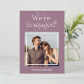 Verloving Aankondiging & Bewaar de datum Foto (Staand voorkant)