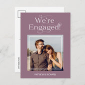 Verloving Aankondiging & Bewaar de datum Foto Briefkaart (Voorkant / Achterkant)