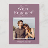 Verloving Aankondiging & Bewaar de datum Foto Briefkaart (Voorkant)