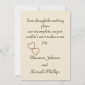 Verloving Aankondiging  Bloem Boquet (Achterkant)