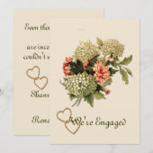 Verloving Aankondiging  Bloem Boquet (Voorkant / Achterkant)