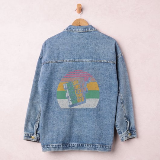 Verloving Aankondiging Retro Nieuw Engage Denim Jacket (Hangar)