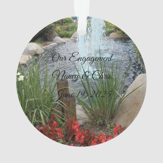 Verloving acryl Ornament (achterkant)