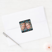Verloving afdichtingen foto PERSONALISEREN Vierkante Sticker (Envelop)