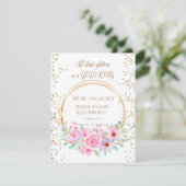 Verloving Al dat glitters is een gouden ring Kaart (Staand voorkant)