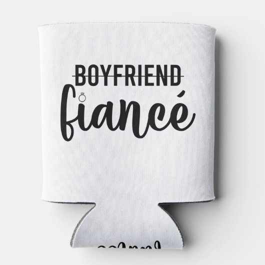 Verloving Boyvriend Fiance huwelijkshuwelijk Man Blikjeskoeler (Achterkant)