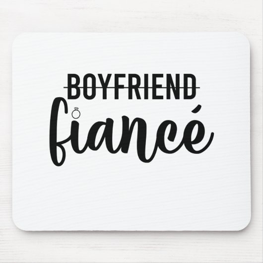 Verloving Boyvriend Fiance huwelijkshuwelijk Man Muismat (Voorkant)