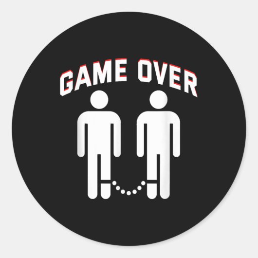 Verloving Bri Ronde Sticker (Voorkant)