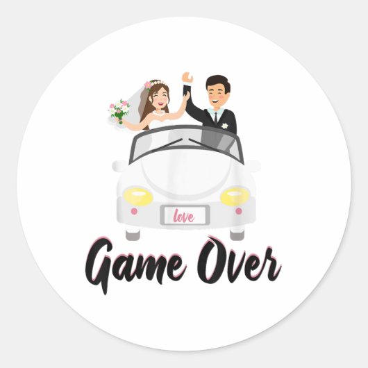Verloving Bri Ronde Sticker (Voorkant)