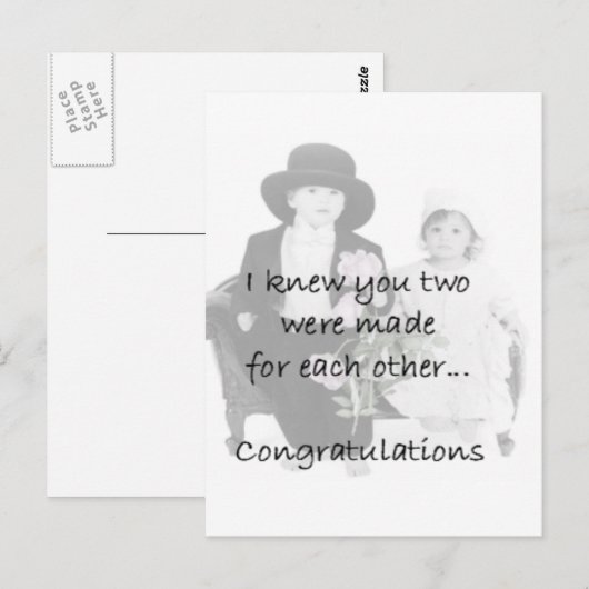 Verloving Briefkaart (Voorkant / Achterkant)