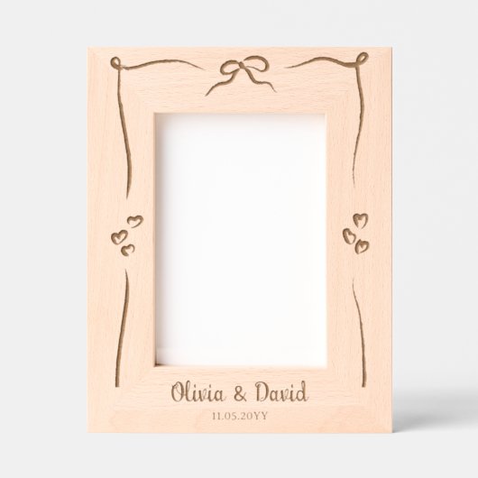 Verloving bruiloft gepersonaliseerde lint aandenke gegraveerde lijstjes (Voorkant)