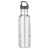 Verloving bruiloft voor stelletjes Kus me altijd Waterfles (Achterkant)