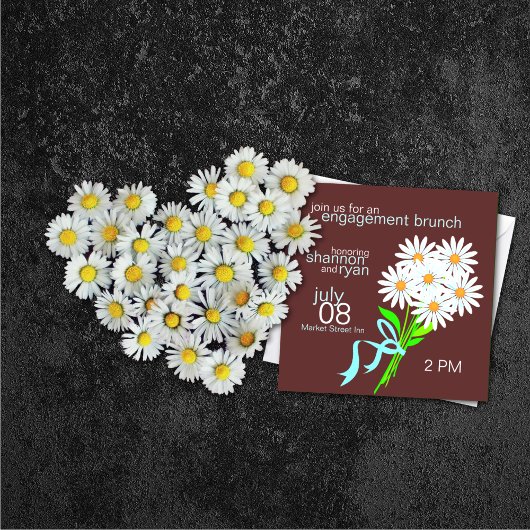 Verloving Brunch Uitnodigingen {Bruin}