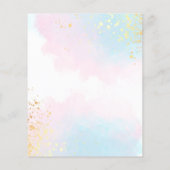 Verloving budgetblauw roze Waterverf (Achterkant)