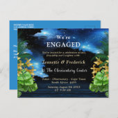 Verloving buitenruimte uitnodiging briefkaart (Voorkant / Achterkant)