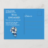 Verloving buitenruimte uitnodiging briefkaart (Achterkant)