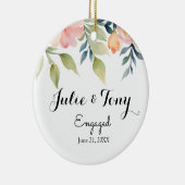 Verloving Cadeau Verloving Ornament - (Rechts)