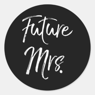 Verloving cadeau voor vrouwen verloofde cadeau Fut Ronde Sticker