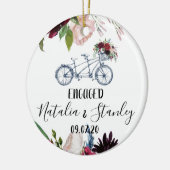 Verloving Cadeaus Keramisch Ornament (Links)