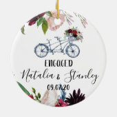 Verloving Cadeaus Keramisch Ornament (Achterkant)