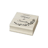 Verloving cadeaustempel met voornamen, paar rubberstempel (Stempel)