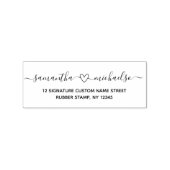 Verloving cadeauvoornamen met hart rubberstempel (Afrduk)