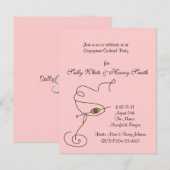 Verloving Cocktail Party Uitnodiging (Voorkant / Achterkant)