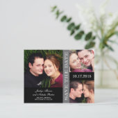 Verloving Collage Save the Date Aankondiging (Staand voorkant)