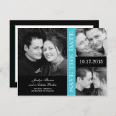 Verloving Collage Save the Date Aankondiging (Voorkant / Achterkant)