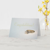 Verloving Congrats Kaart (Gele Bloem)