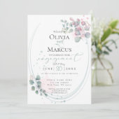 VERLOVING | De moderne Waterverf Eucalyptus Foliag Kaart (Staand voorkant)