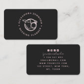 Verloving Diamond Ring & Drink Logo Wedding Theme Visitekaartje (Voorkant / Achterkant)