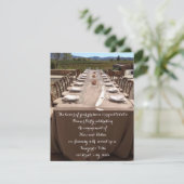 Verloving Dinner Party Invitation Kaart (Staand voorkant)