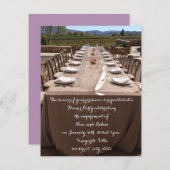 Verloving Dinner Party Invitation Kaart (Voorkant / Achterkant)