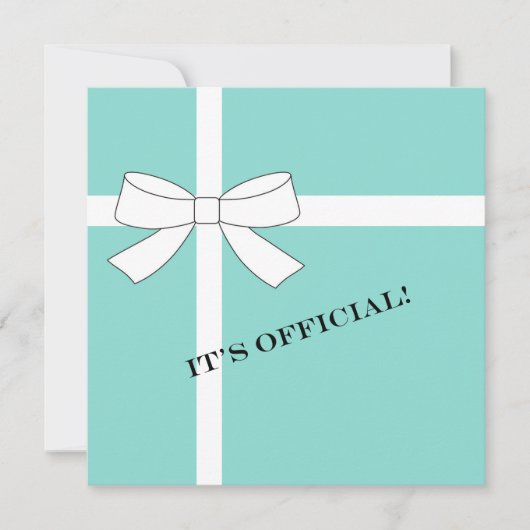 VERLOVING Dinner Party van BRIDE & CO Wedding Suit Kaart (Voorkant)