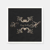 Verloving en bruiloft chocolade cover servet (Voorkant)