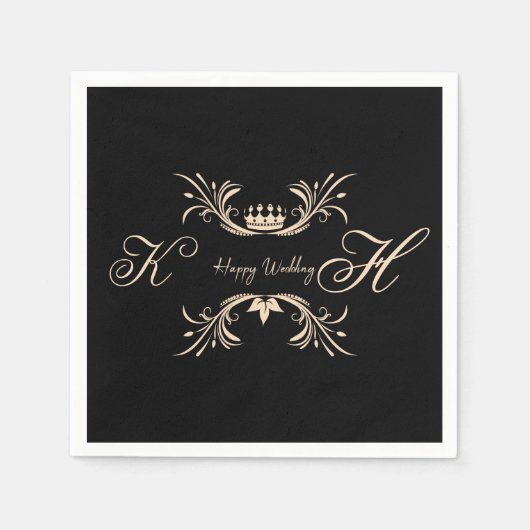 Verloving en bruiloft chocolade cover servet (Voorkant)