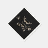 Verloving en bruiloft chocolade cover servet (Hoek)